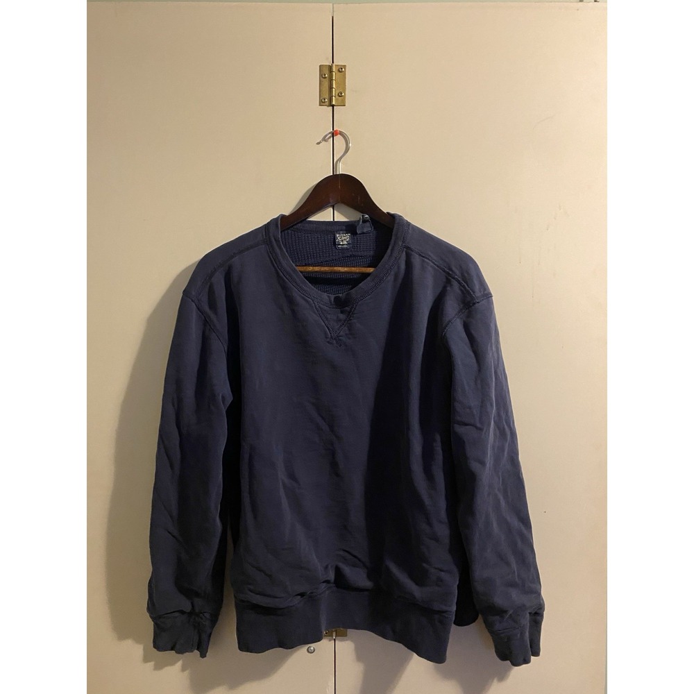 VTG Polo Ralph Lauren Sportsmans Outfitters Waffle Knit Crewneck L Navy Thermal